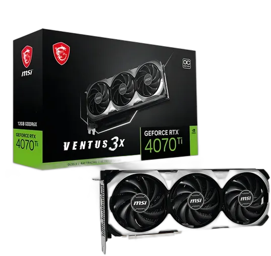 NVIDIA GeForce RTX 4070 Ti 12GB MSI Ventus 3X Graphics Card